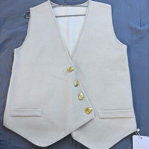 Commense Ivory Knit with Metallic Detail